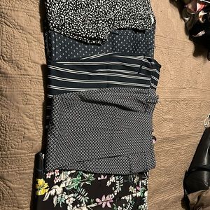 H&M ankle pants, all size 8, except blk and white, size 6! Great condition.